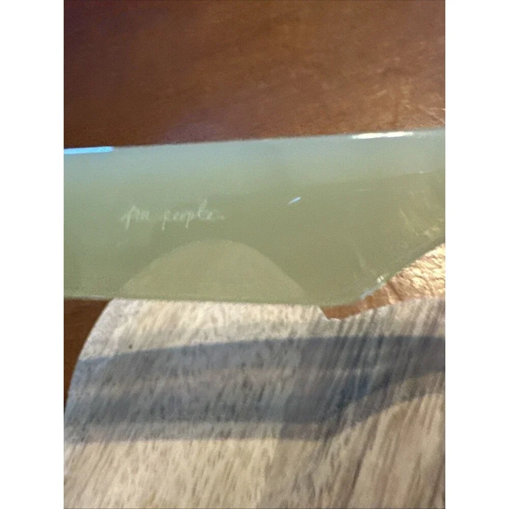 Free People Star Studded Cat Eye Sunglasses Mint Green Translucent AS IS